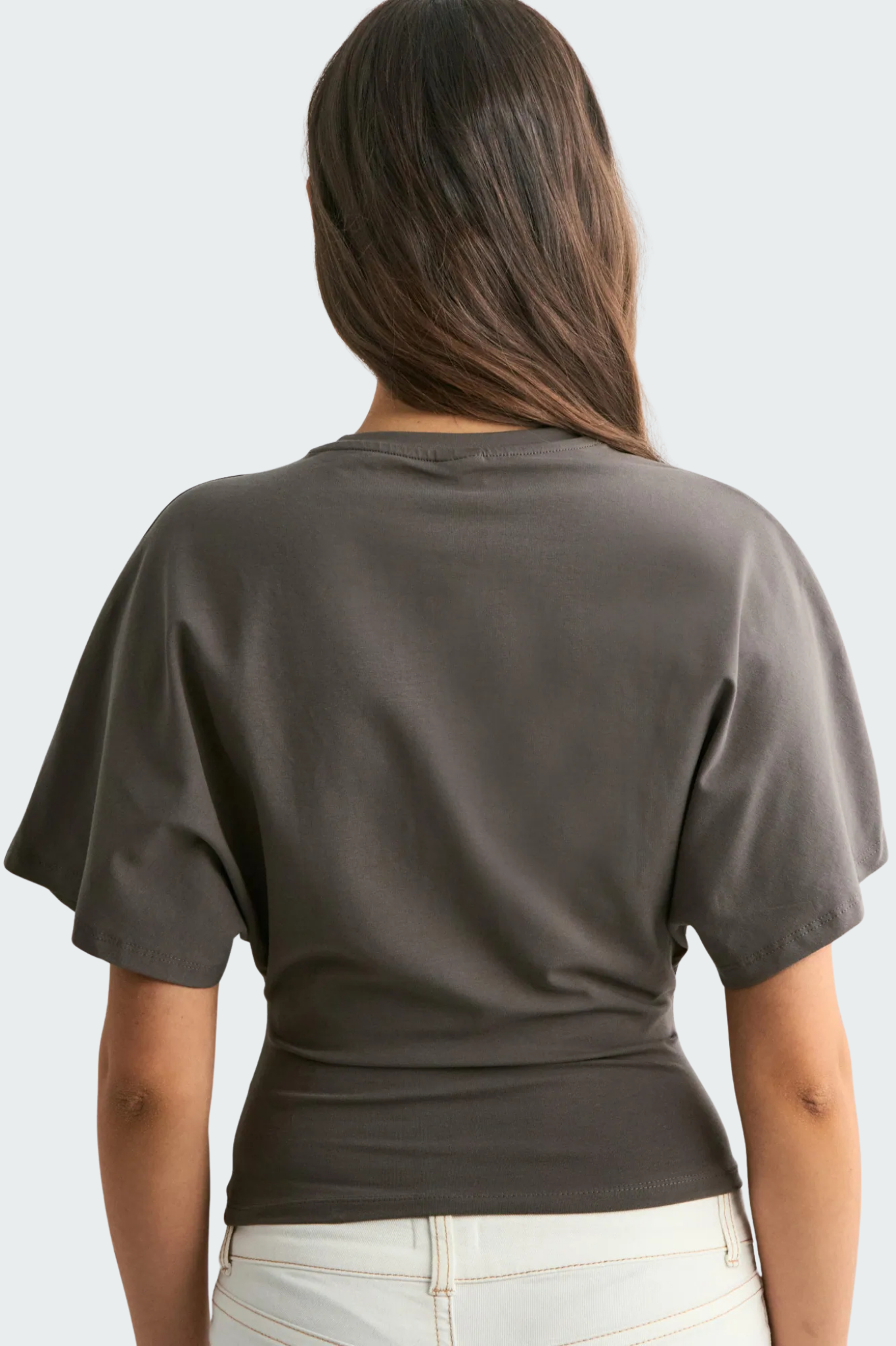 batwing sleeve crop tee