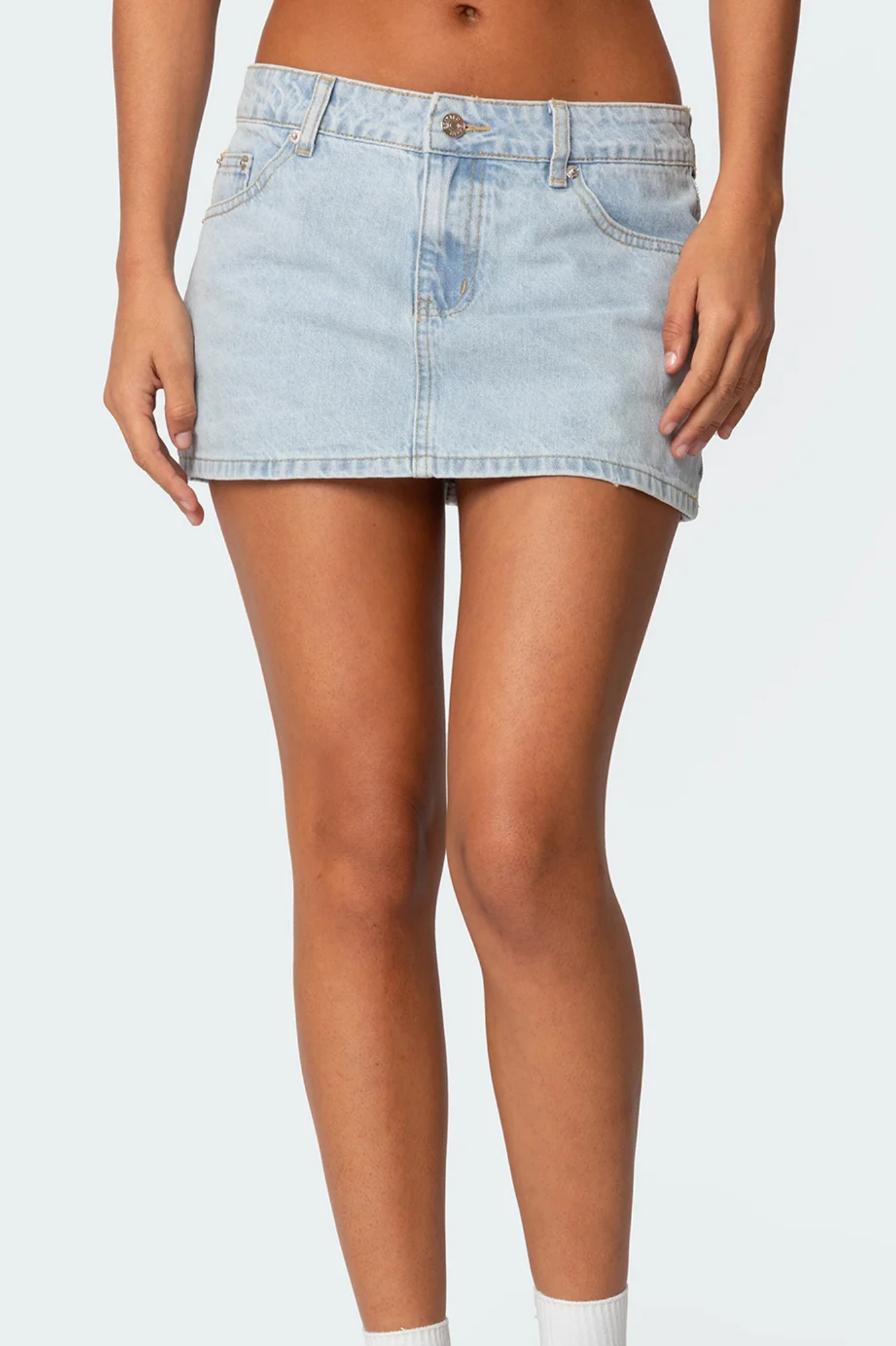 Denim Micro Skirt