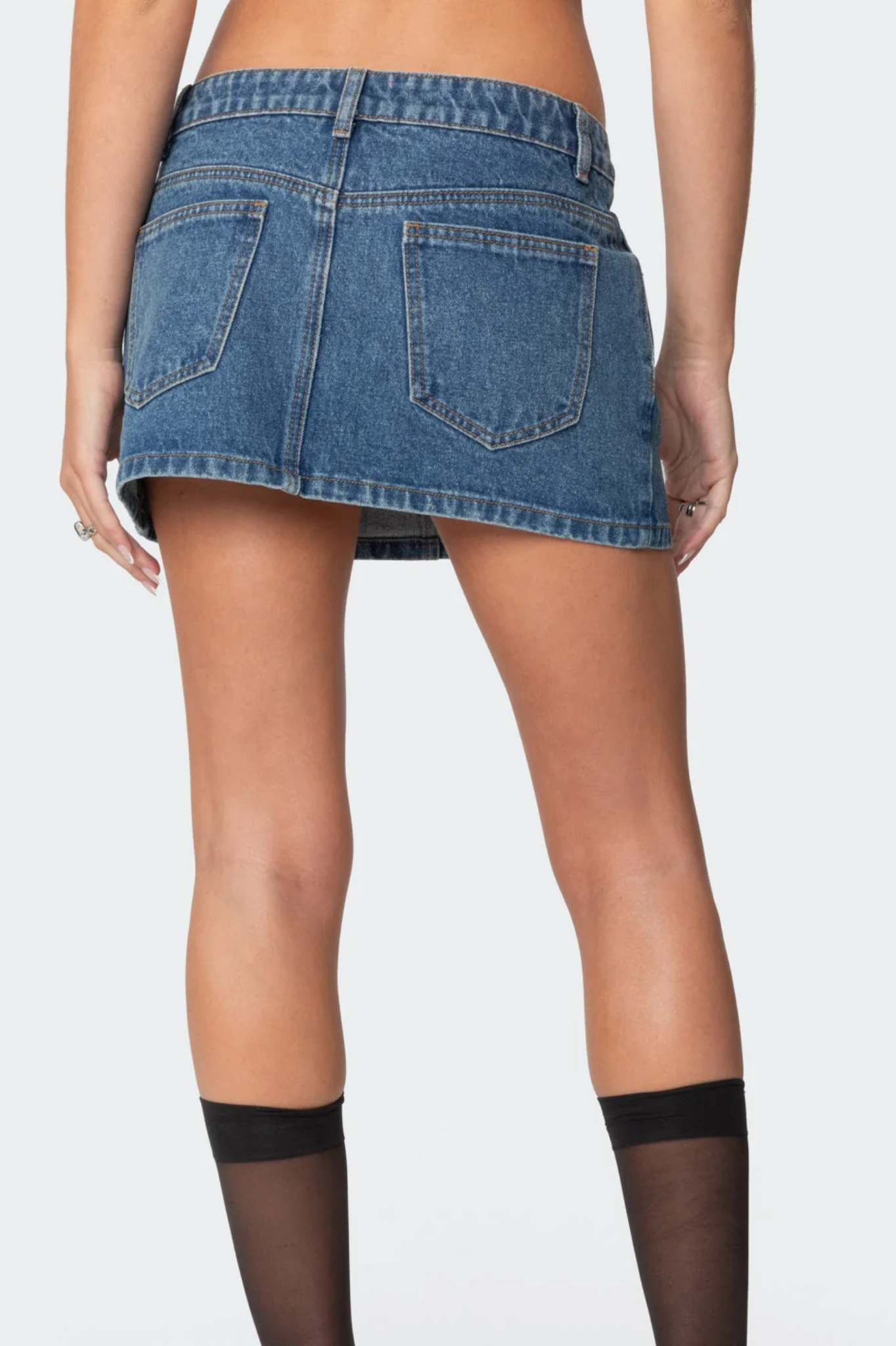 Denim Micro Skirt