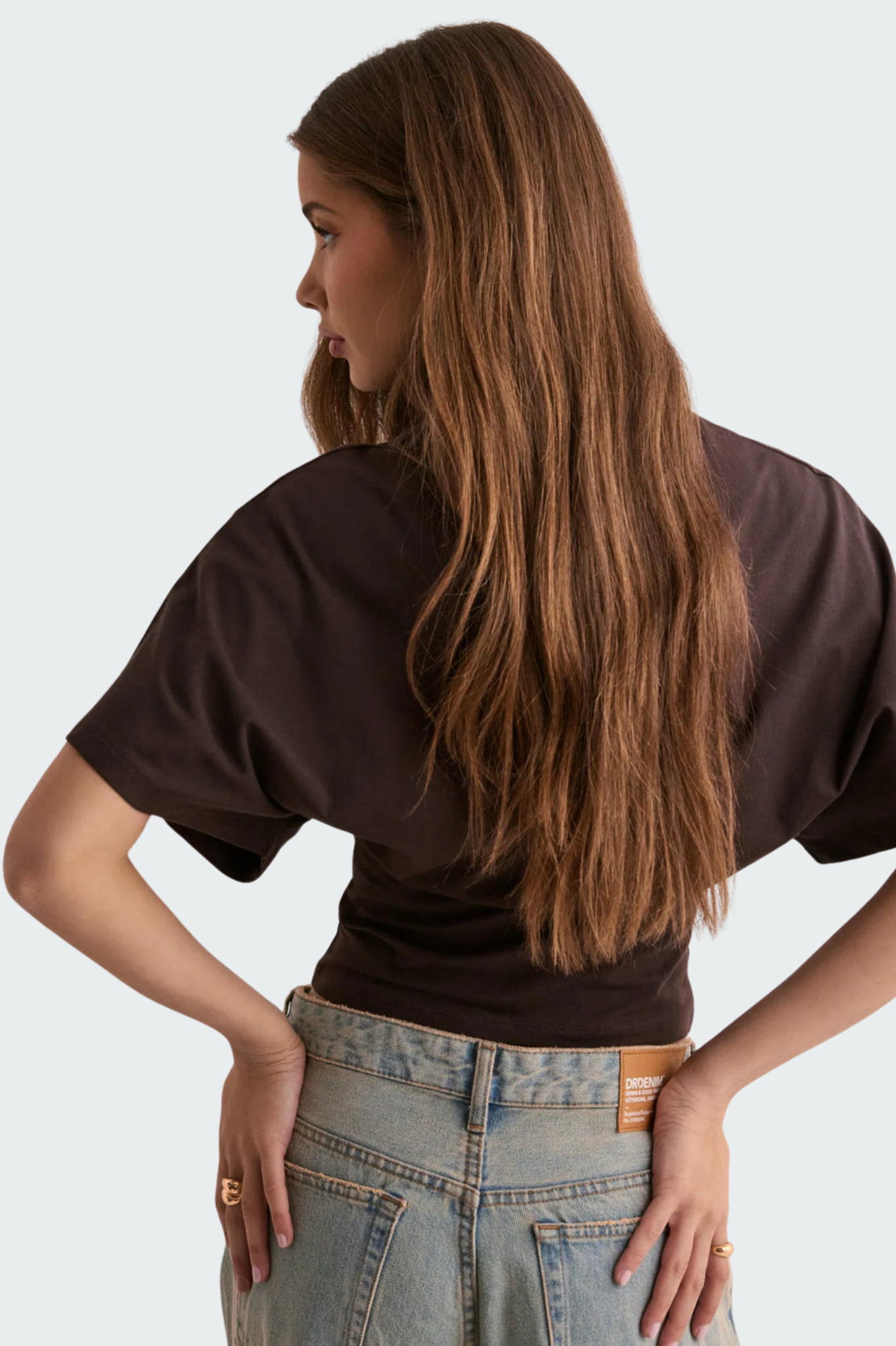 batwing sleeve crop tee