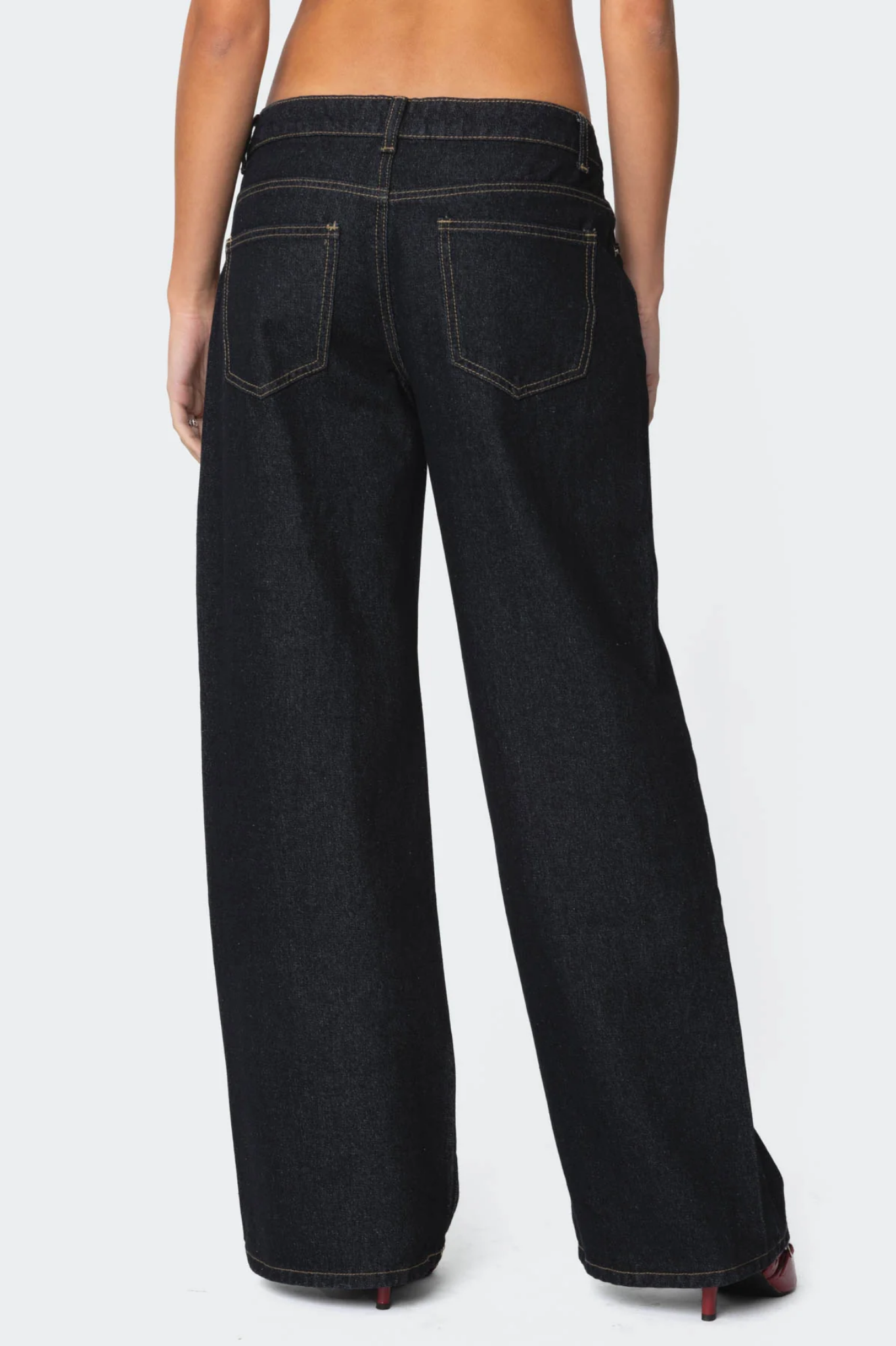 Low wide leg jeans