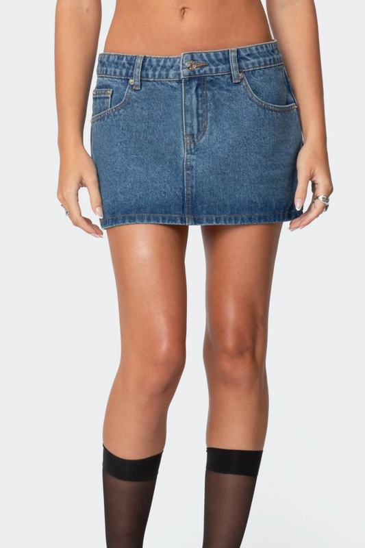 Denim Micro Skirt