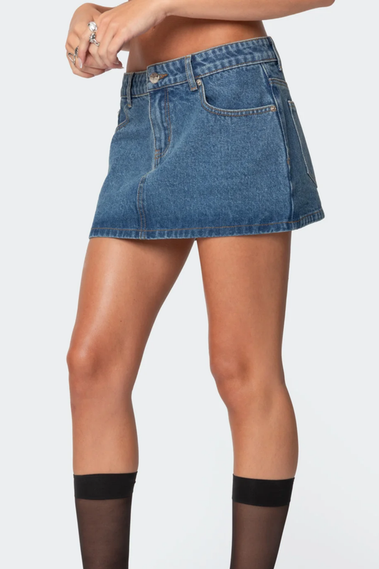 Denim Micro Skirt