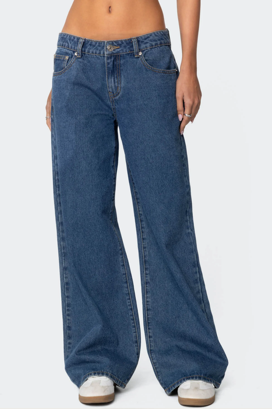 Low wide leg jeans